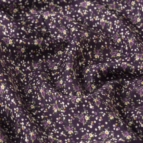 Mor Çıtır Desen Kaşmir Viskon