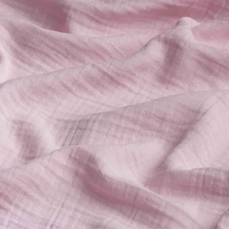 Pembe Düz Renk Müslin Kumaş