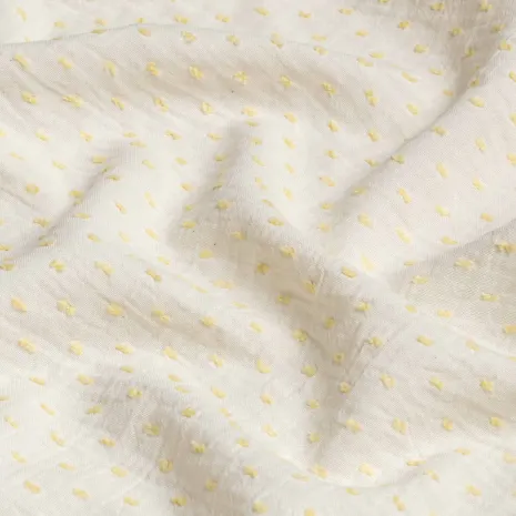 Sarı Puantiyeli Müslin