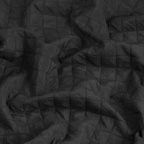 Siyah Kapitone Kumaş