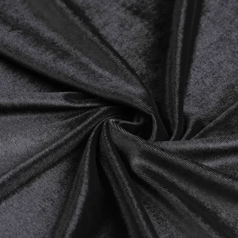 Siyah Likralı Kadife