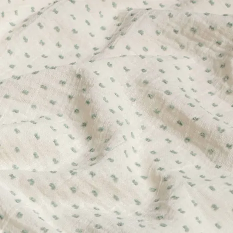 Yeşil  Puantiyeli Müslin