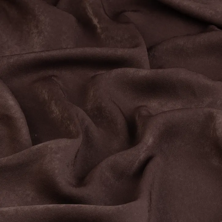 Kahverengi Süet Cupro Kumaş