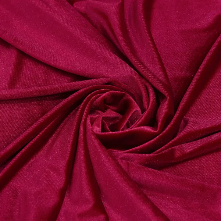 Rubi Kırmızı Likralı Kadife