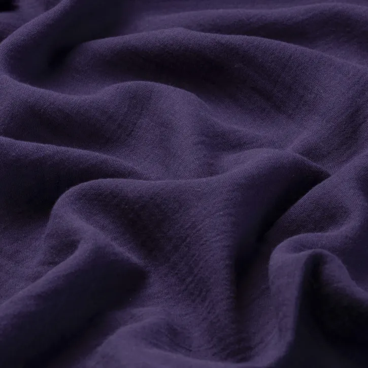 Patlıcan Moru Müslin Kumaş