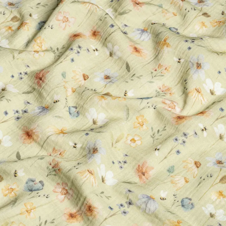 Çiçek Desenli Bebek Müslin-7