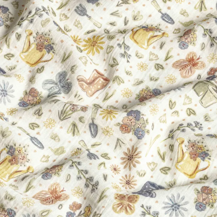 Çiçek Desenli Bebek Müslin-6