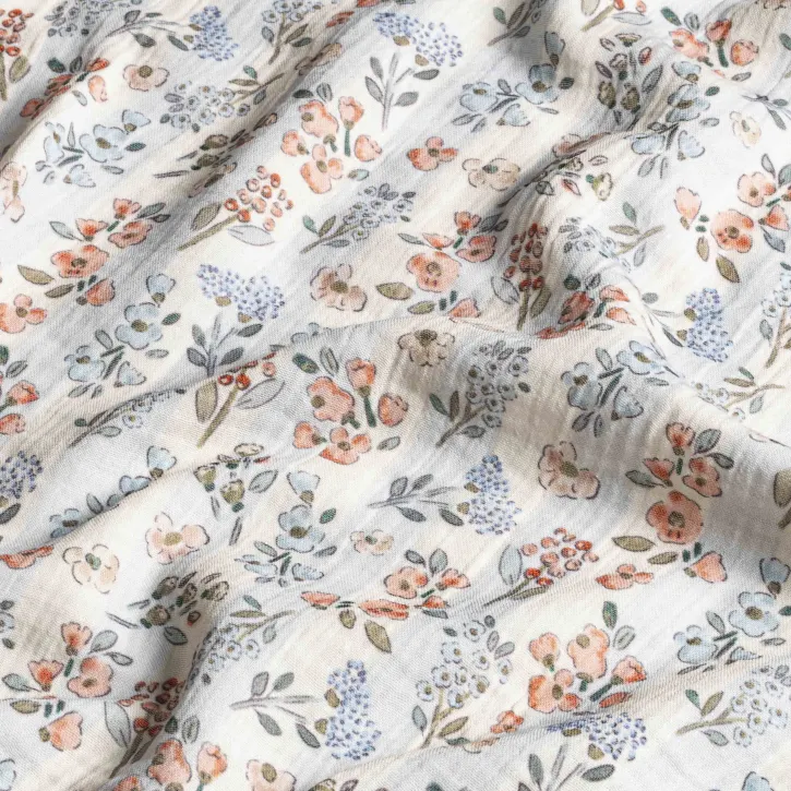 Çiçek Desenli Bebek Müslin-5