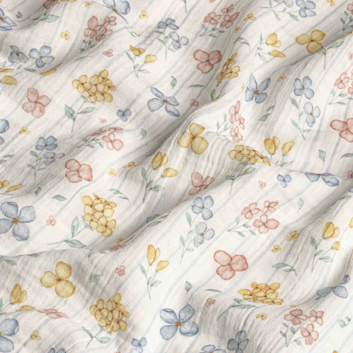 Çiçek Desenli Bebek Müslin-4