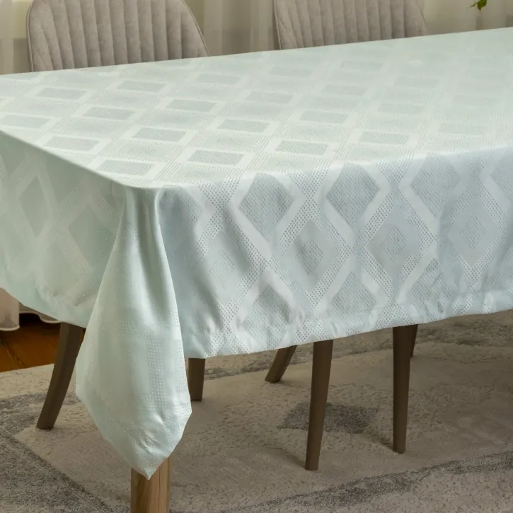 Mavi Damak Desen Masa Örtüsü