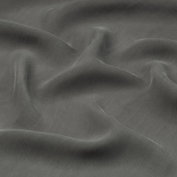 Orta Gri İpeker Cupro Kumaş