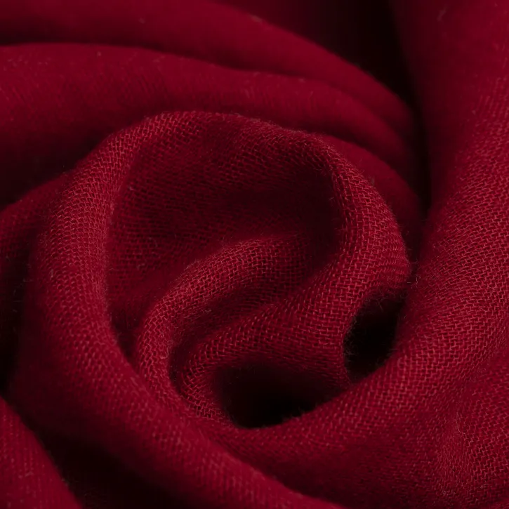 Açık Bordo Düz Renk Müslin Kumaş