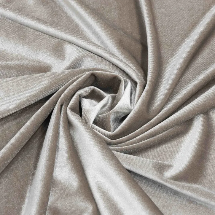 Açık Kapuçino Likralı Kadife