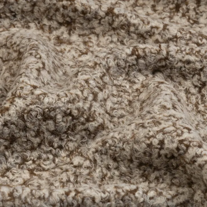 Bej-Kahve Buklet Kumaş