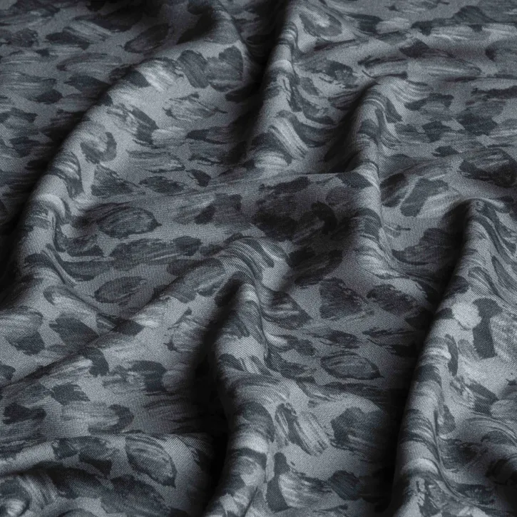 Antrasit Taş Desen Kaşmir Viskon