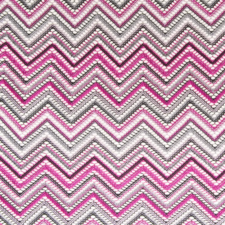 Fușya Gri Zigzag Missoni Kumaș