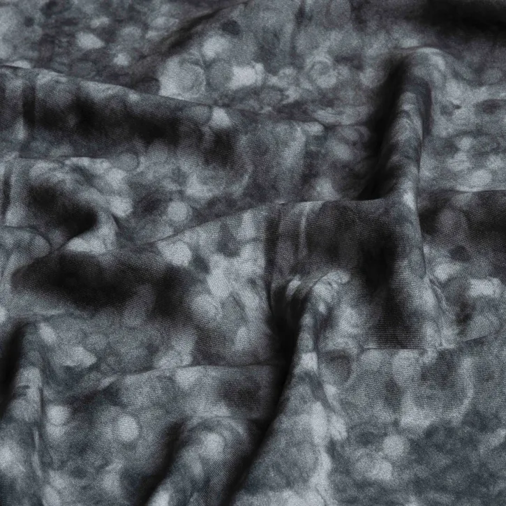 Antrasit Geçişli Puantiyeli Kaşmir Viskon