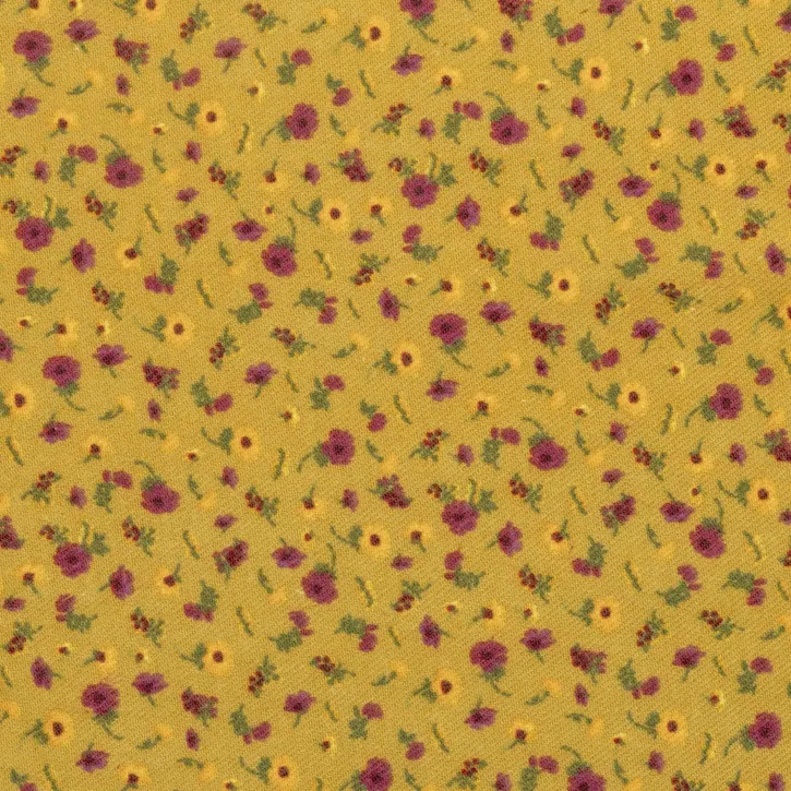 Hardal Çıtır Desenli Pazen Kumaş