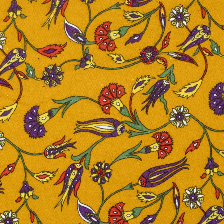 Hardal Şal Desen Pazen Kumaş