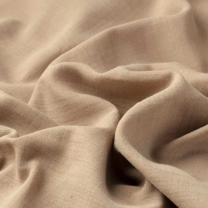 Latte Düz Renk Müslin Kumaş