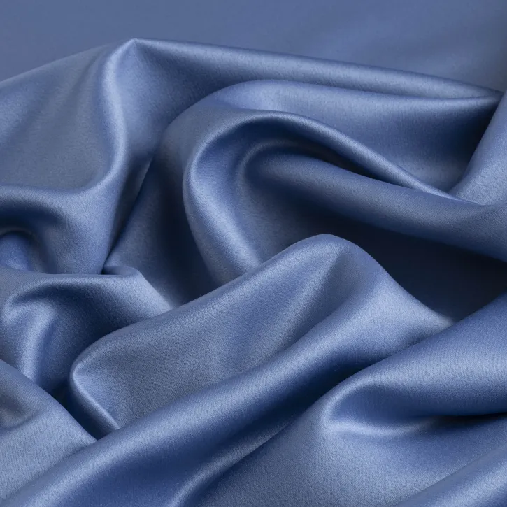 Buz Mavisi Amat Saten Kumaş