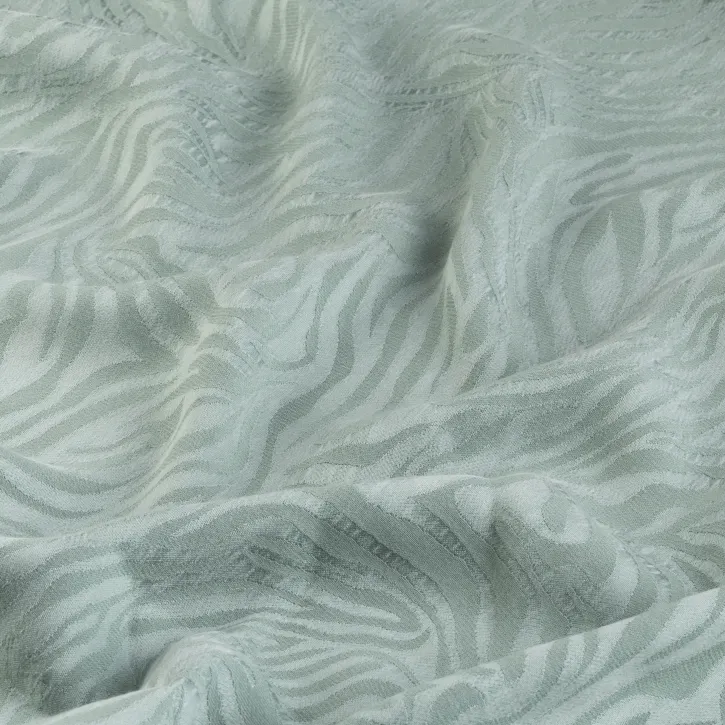 Mint Yeşili Jakar Cupro Kumaş