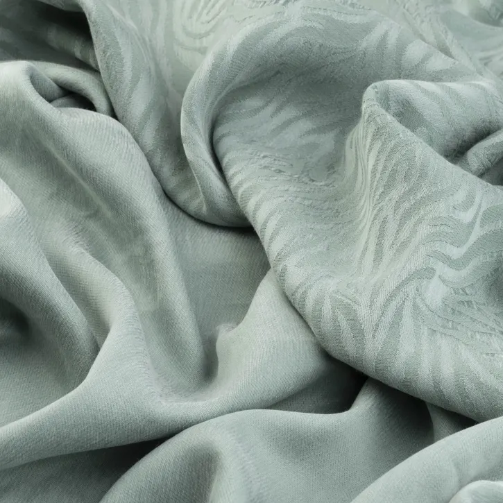 Mint Yeşili Jakar Cupro Kumaş