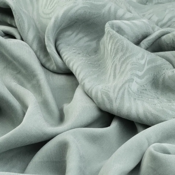 Mint Yeşili Jakar Cupro Kumaş