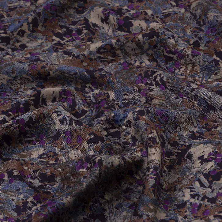 Mor Kamuflaj Kaşmir Viskon