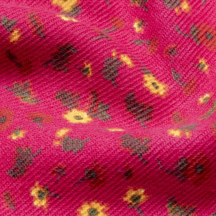 Pembe Çıtır Desenli Pazen Kumaş