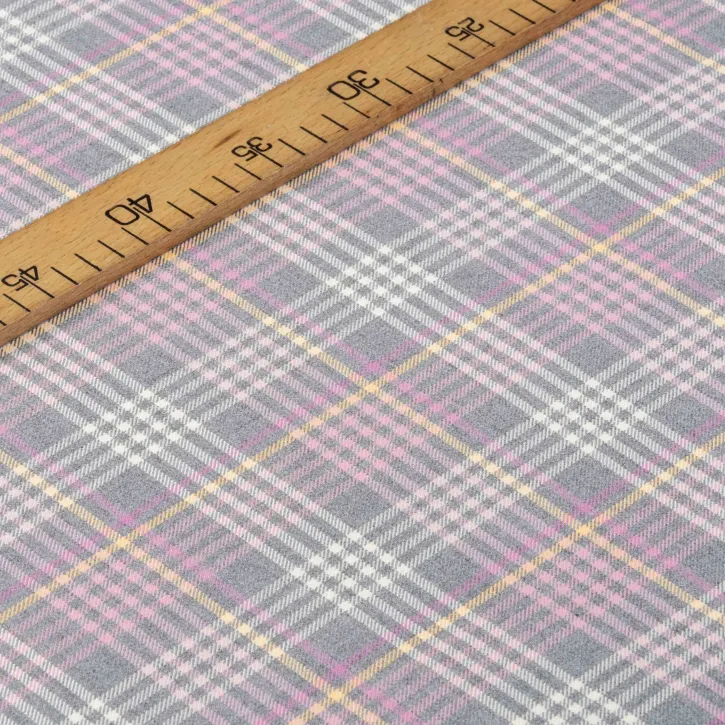 Pembe-Gri Ekose Gabardin