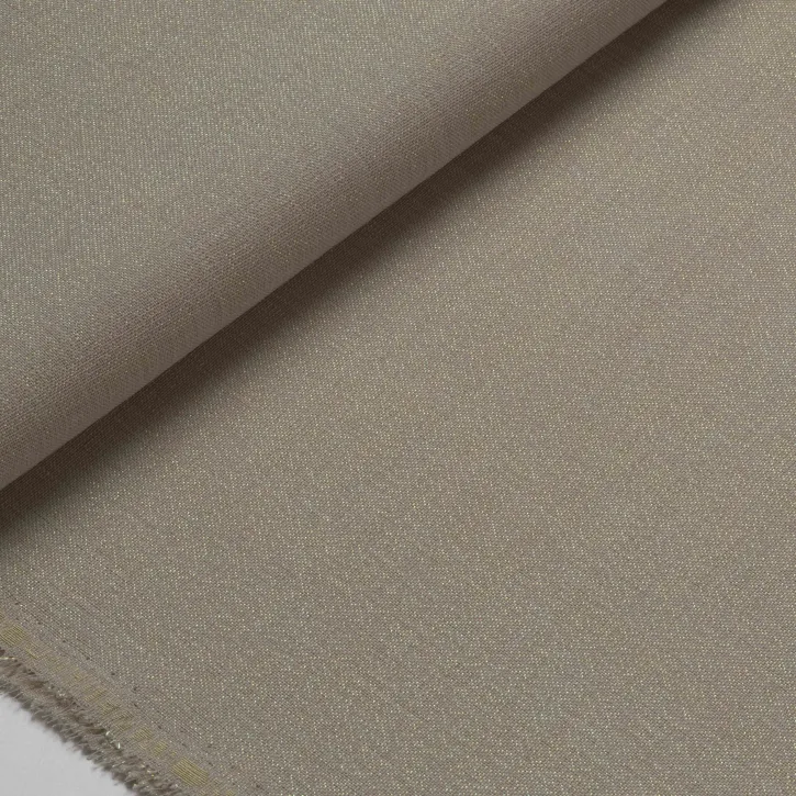 Simli Kapuçino Gardenya Kumaş