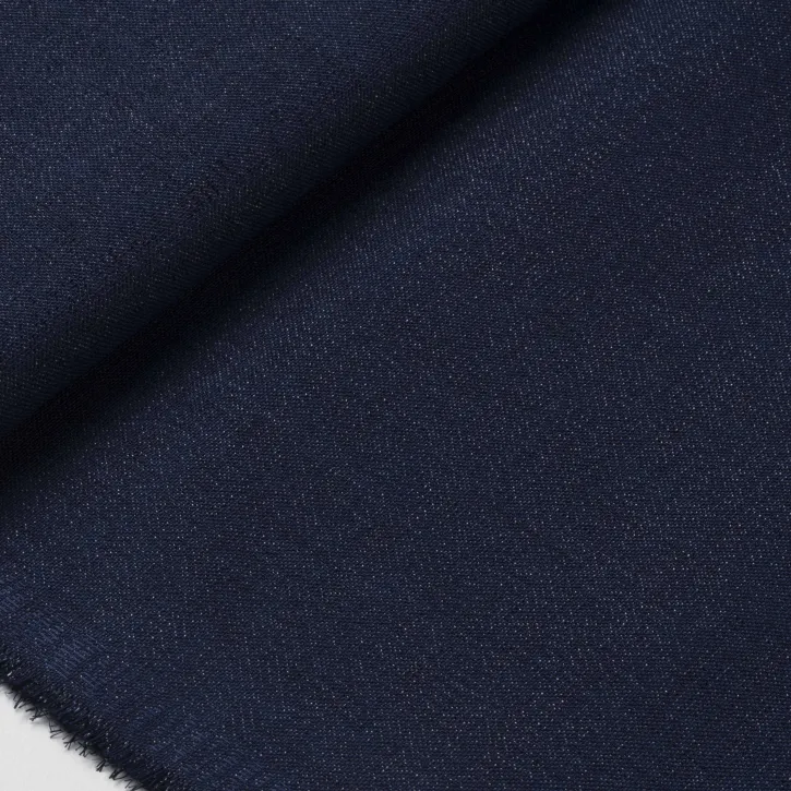 Simli Lacivert Gardenya Kumaş