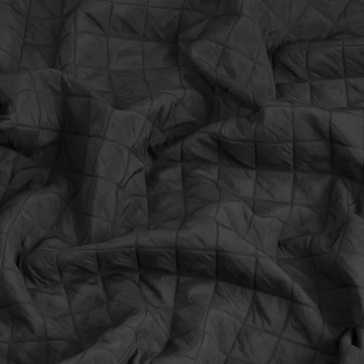 Siyah Kapitone Kumaş