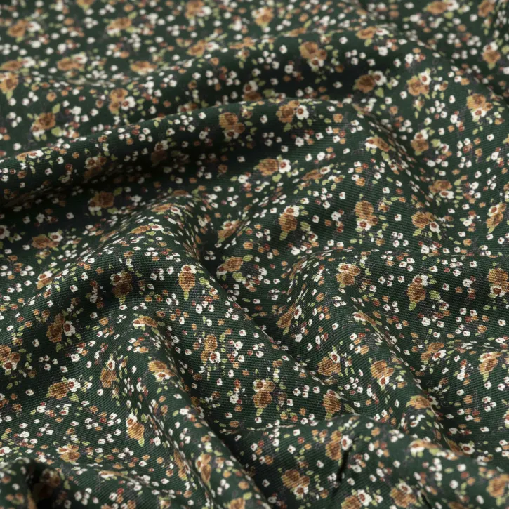 Yeşil Çıtır Desen Kaşmir Viskon