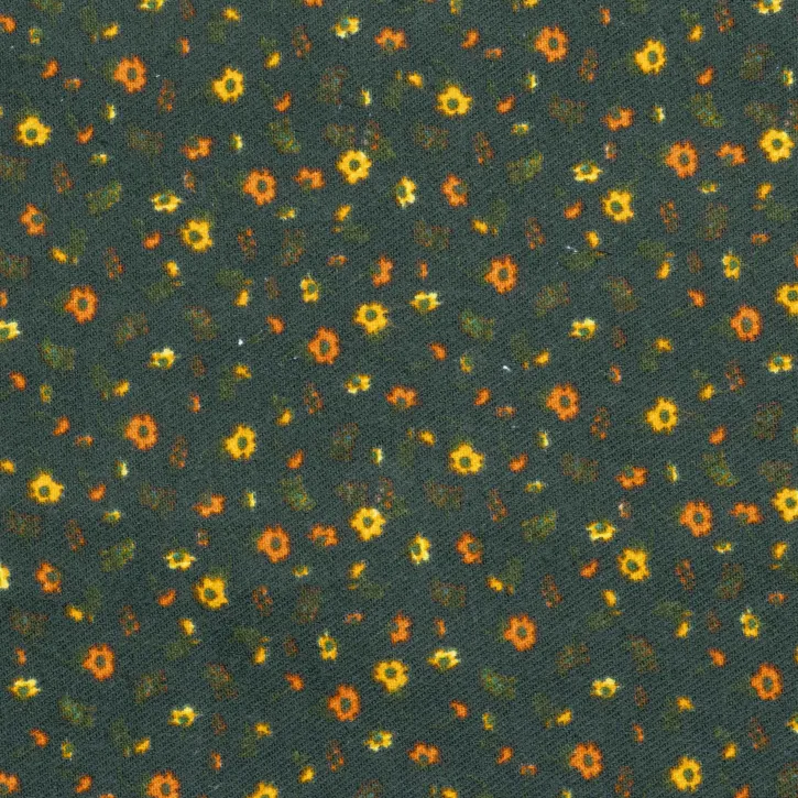 Yeşil Çıtır Desenli Pazen Kumaş