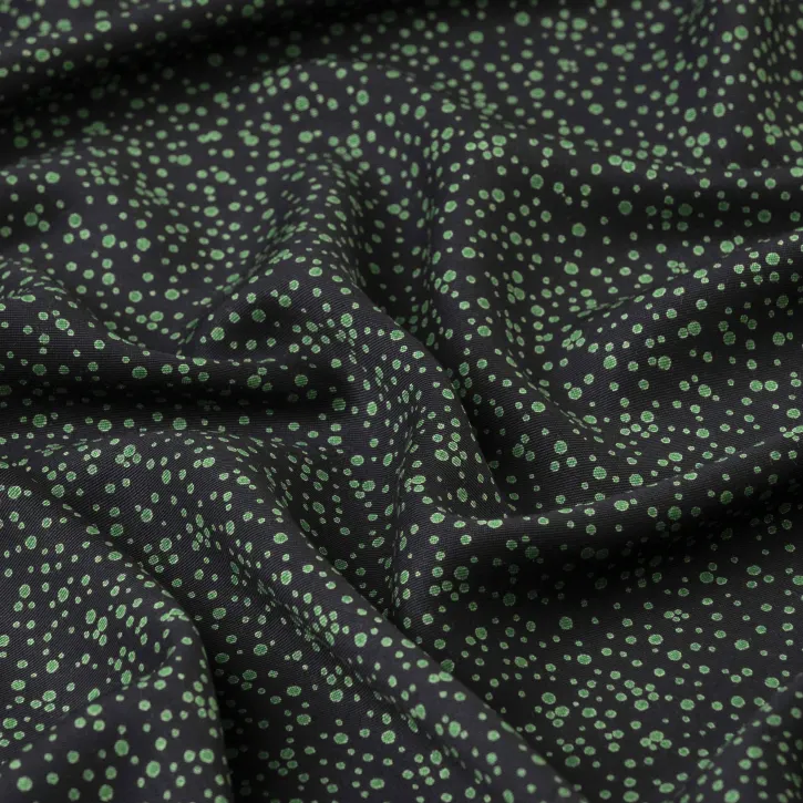 Yeşil Puantiyeli Kaşmir Viskon