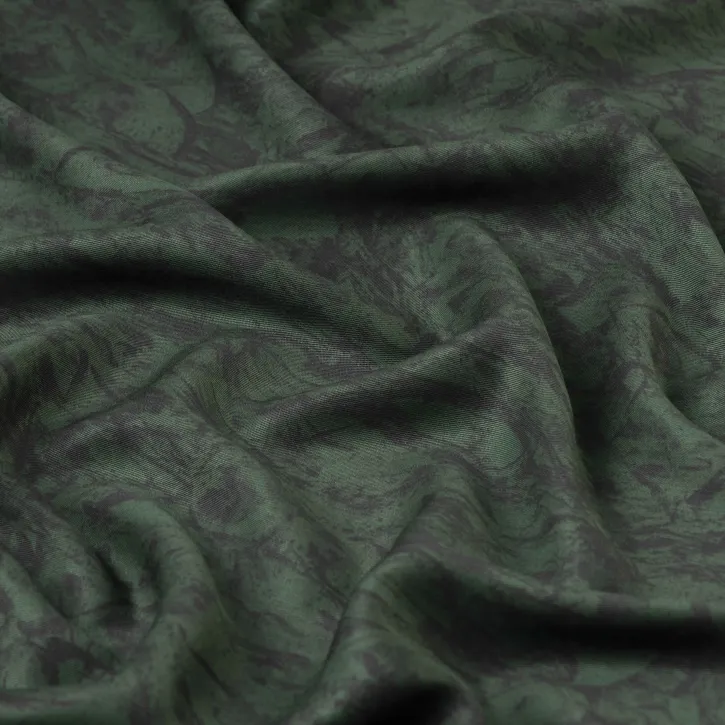 Haki Duman Desen Kaşmir Viskon