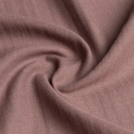 Gül Kurusu Düz Renk Müslin Kumaş