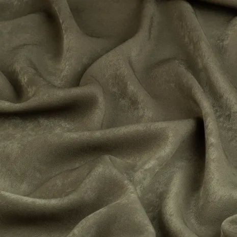 Zeytin Yeşili Süet Cupro Kumaş