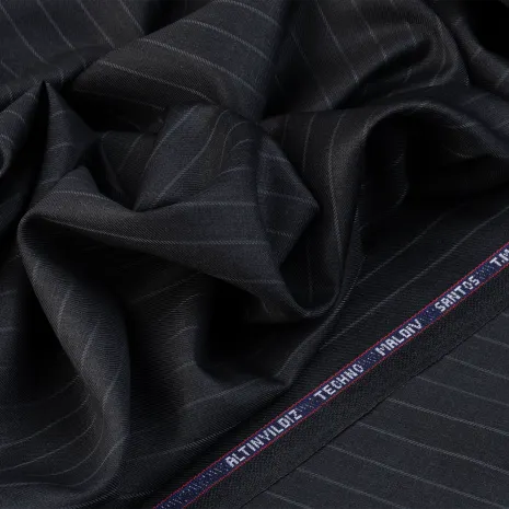Altınyıldız Techno Malon Santos Çizgili Takım Elbiselik Kumaş – Antrasit