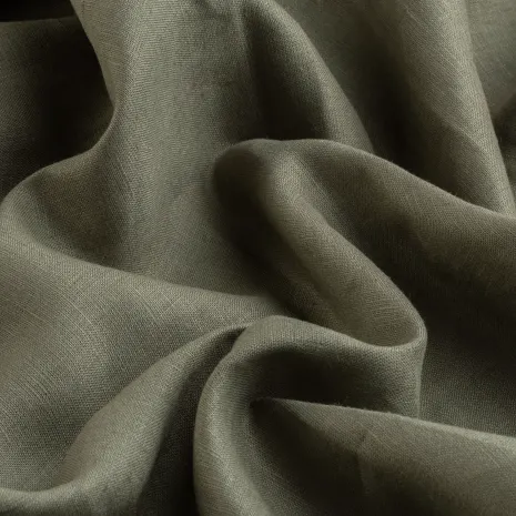 Haki Yeşili Düz Keten