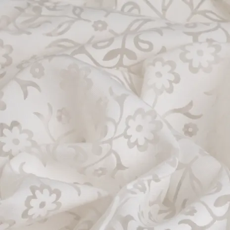 İpeker Yakma Kumaş - Krem Ton (Soft Floral)