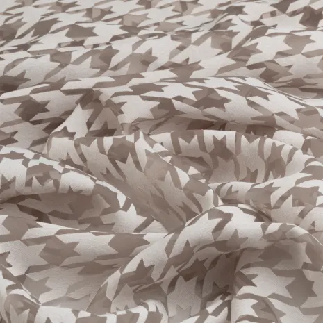 Vizon Kazayağı Desenli İpeker Yakma Kumaş