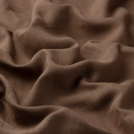 Sütlü Kahve Düz Renk Müslin Kumaş