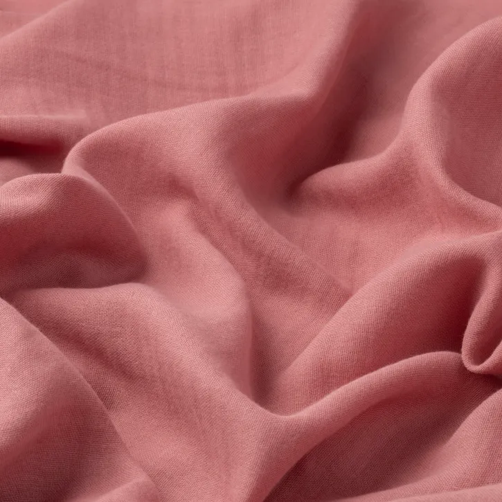 Açık Gül Kurusu Düz Renk Müslin Kumaş