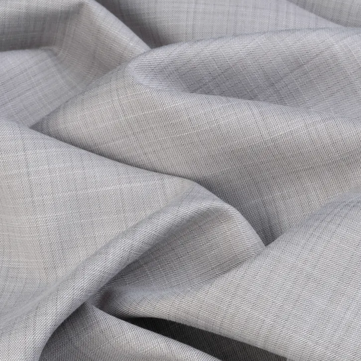 Flam Gabardin Buz Çizgili Gri Kumaş