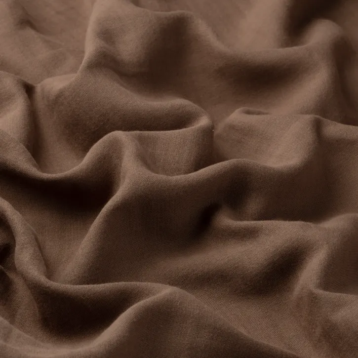 Sütlü Kahve Düz Renk Müslin Kumaş