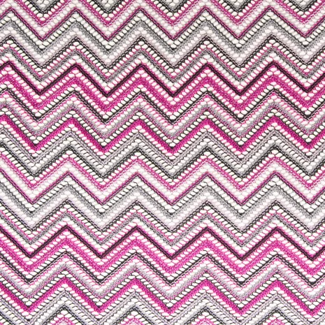 Fușya Gri Zigzag Missoni Kumaș