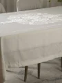 Taş Pano Desen İşlemeli Masa Örtüsü